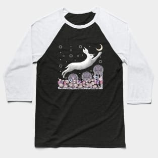 Running Snow Hare Baseball T-Shirt